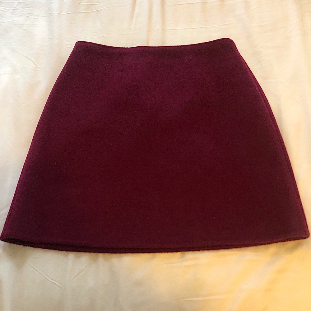 Club Monaco burgundy skirt
